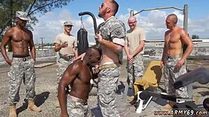 Russian soldiers and muscle army boys in videos.