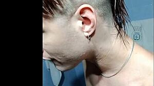 black gay couple enjoys passionate cock play in their intimate moments together, exploring every inch.