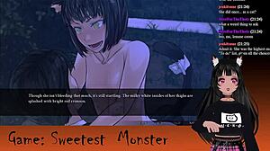 vtuber lewdneko plays hentai monster game 😈