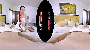 Thai Girl Rides Cock With Piercing Clit