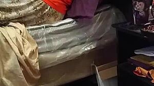 stepmother flashing and watching big black cock with milf desires