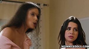 Kylie Rocket and Lexi Lore Spanked Hard by Stepmom Penny Barber