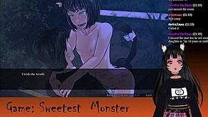 vtuber lewdneko plays hentai monster game 😈