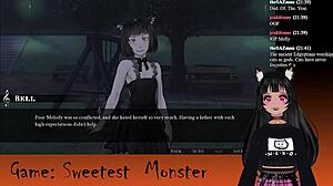 vtuber lewdneko plays hentai monster game 😈