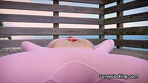 big tit blondes workout turns into blowjob fun 😏