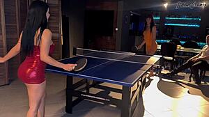 Yenifer And Amanda Give Double Blowjob In Threesome