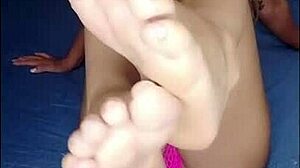 guided jerk off with footjob, cum deliciously you pervert in pov