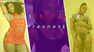 Ebony Woman Claps Booty and Plays Toys in Shower