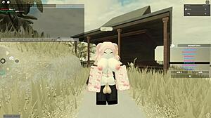 whore gets anal fucked in roblox style hardcore