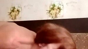 Mature milf performs blowjob on webcam! 😘