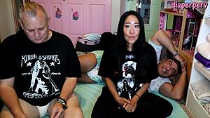 Wow! Answering all those sexy diaper fetish questions backstage!