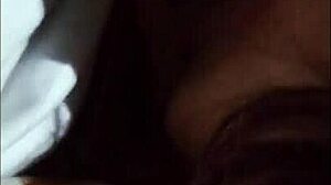 Feeling excited as stranger sucks it on the cable car