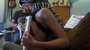 Painting my tits then painting with my tits