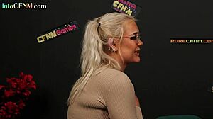 CFNM Babe SUCKS Future Chief's COCK on Interview