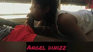 Visiting Black Friend Catra for Intense Oral Orgasm