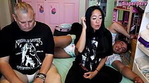 Wow! Answering all those sexy diaper fetish questions backstage!