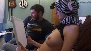 Painting my tits then painting with my tits