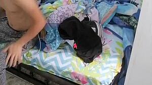 colombian teen deepthroats black guy while licking his ass