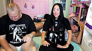 Wow! Answering all those sexy diaper fetish questions backstage!