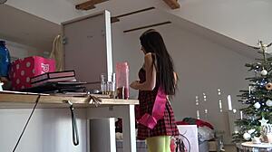 Non-Nude Teens Dance At Home Voyeur Style