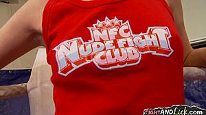 Sexy Wrestling Lesbians Get Wet And Messy!