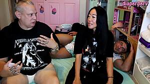 Wow! Answering all those sexy diaper fetish questions backstage!