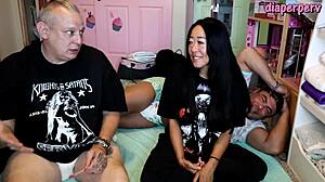 Wow! Answering all those sexy diaper fetish questions backstage!