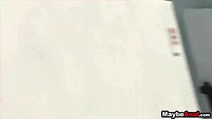 Amateur brunette tries first anal with evelyn lacie!