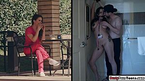 Busty nurse getting banged in the ass?