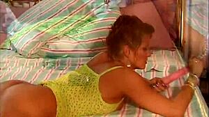 Short Haired Tan Wife in Solo Play