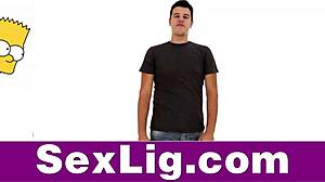 Petite European Woman in Intriguing Encounter