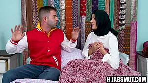 Arab Girl in Hijab Caught Masturbating and Fucked Hard After