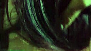 Feeling excited as stranger sucks it on the cable car