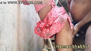 Rough Anal in Hot Pink Saree with Loud Moaning!