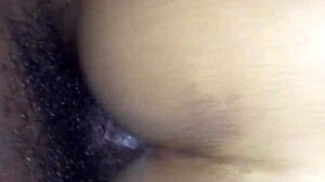 Uau, ebony 18+ leva pau negro em POV selvagem!