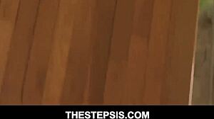 horny and perv step brother fucks hot blonde teen 18+ step sister so hard on the bed in doggystyle position pov - charlotte sins.