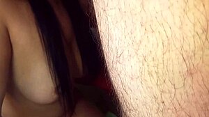 Lady enjoys a delightful moment with her partner in the city