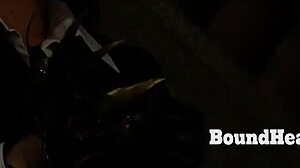 Tied And Gagged Lesbian Submissive Can't Escape Dominant Mistress's Intense Bdsm.