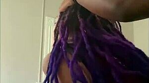 Pretty purple dreadhead white girl straight from college forsakenangel gets fucked in debut trailer