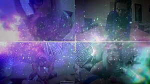 sexy masturbation in kitchen