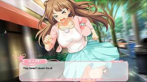 Lewd project idol part 1, idol flashes tits and ass in anime hentai