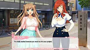 Lewd project idol part 1, idol flashes tits and ass in anime hentai