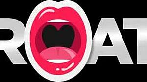 Cute Inked Brunette Takes Huge Cock in Mouth