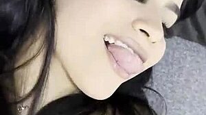 Two Latina Lesbians Suck Huge White Cock for First Time Squirting Wildly