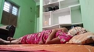 Aunty and Uncle Share Intense Bedroom Connection