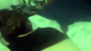 Lady Gets Fucked Doggy Style In Ass