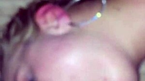 Blonde Teen Gags On Huge Cock For Facial