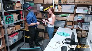 Redhead Ornella Gets Her Tight Cunt Demolished When Found Robbing