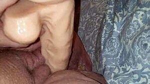 bbw whore is fucking her new huge dildo