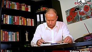 Curvy German housewife fucks stranger.